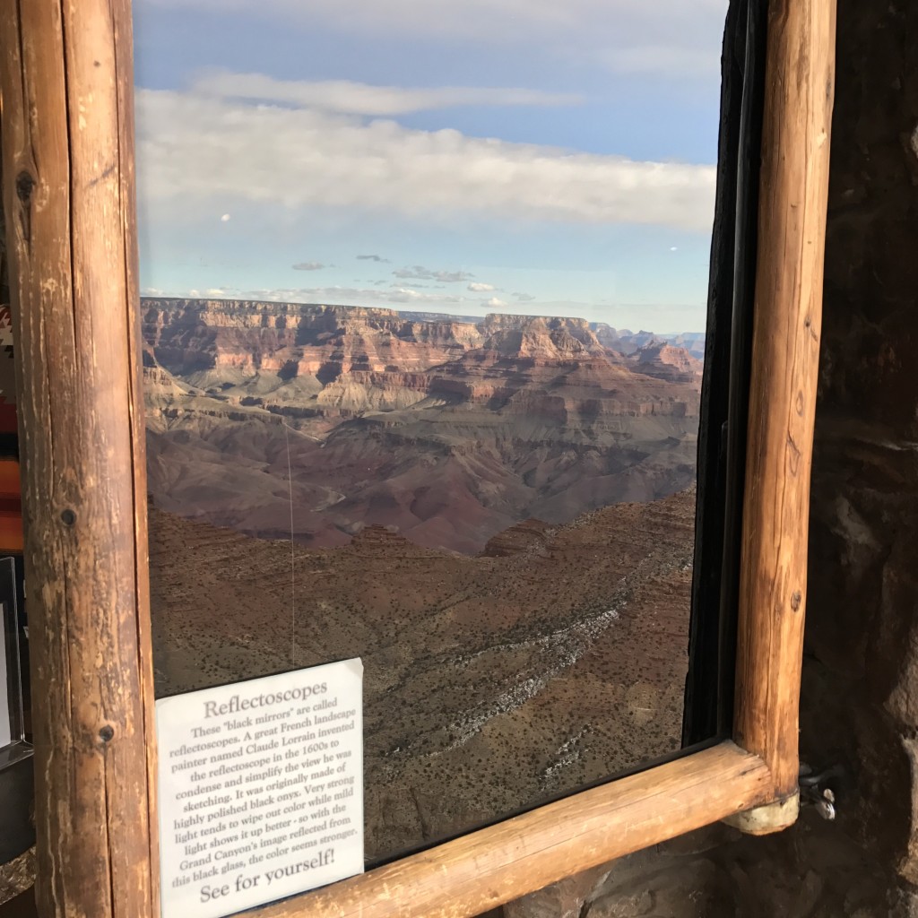 Reflection of the Grand Canyon in a Claude mirror