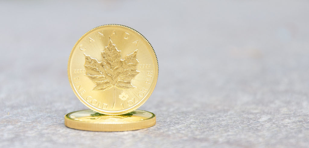 Canadian solid gold coin