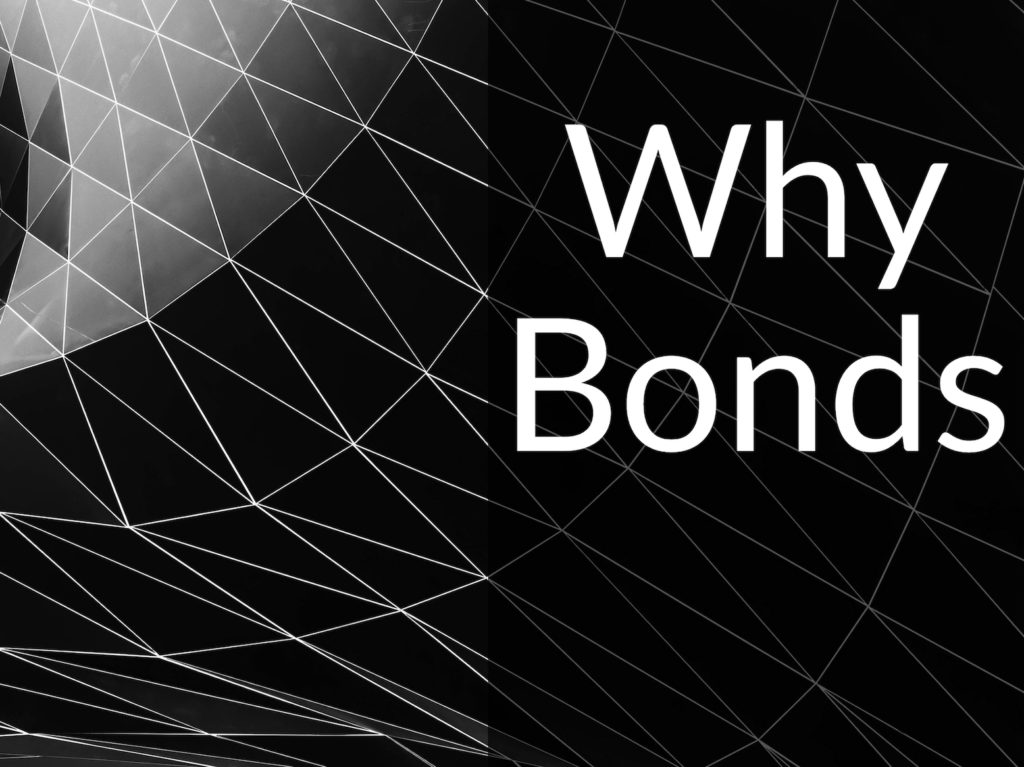 Patterned background with words "Why Bonds"