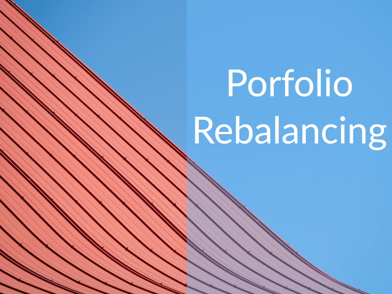 Red roof with blue sky. Cation says "Portfolio Rebalancing"